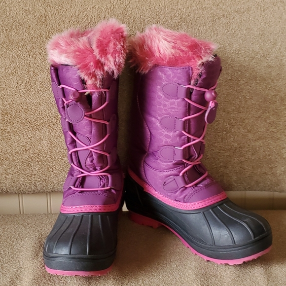 arctic cat Other - EUC girls Arctic Cat snow boots size 4 pink purple
